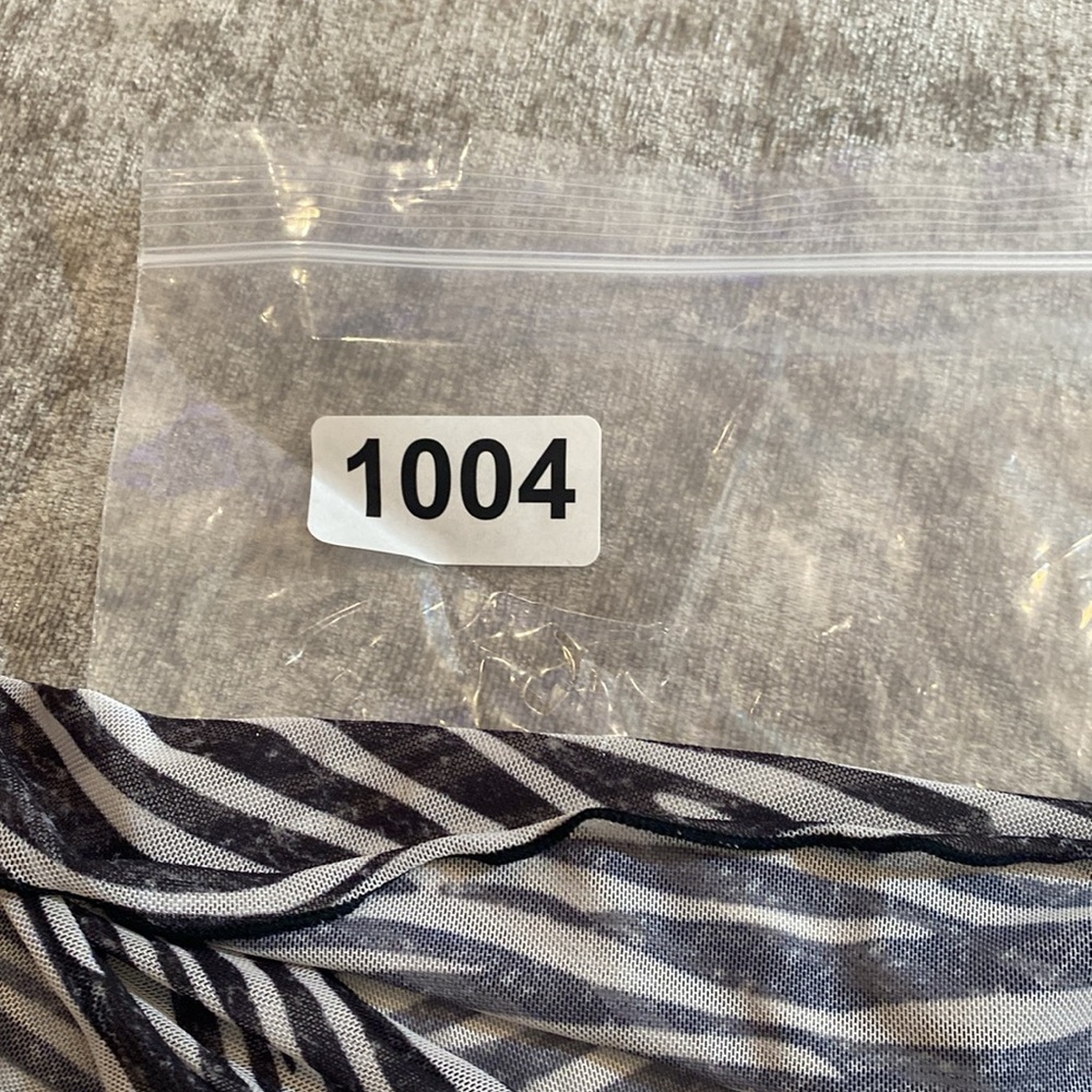 Shein sarong black and white zebra striped. {1004} - Picture 4 of 4